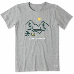 Women's Hiking Along The Lake Short Sleeve Tee