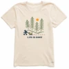 Women's Hiking Through The Woods Short Sleeve Tee -Clothes Style Shop Womens Hiking through the Woods CrusherLITE Tee 82579 1 lg