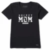 Women's Hockey Mom Athletic Short SleeveVee -Clothes Style Shop Womens Hockey Mom Athletic Short Sleeve CrusherLITE Vee 97596 1 lg