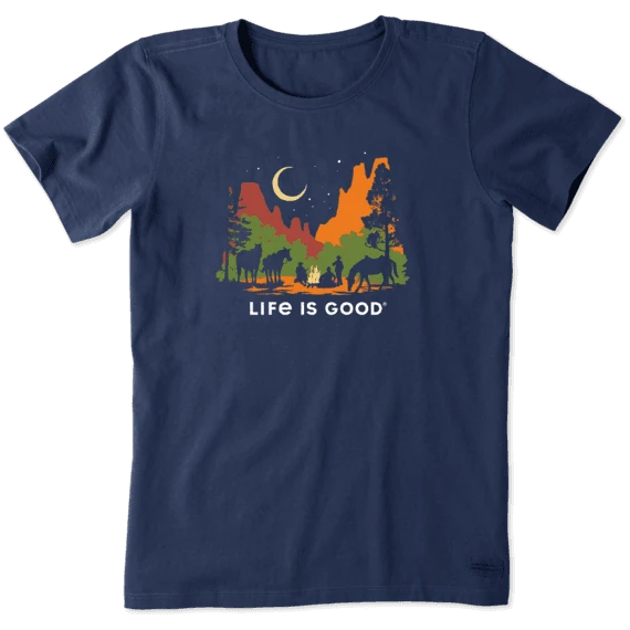 Women's Horsing Around The Campfire Crusher Tee 3 Women's Horsing Around The Campfire Crusher Tee