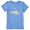 Women's House Boat Short SleeveTee -Clothes Style Shop Womens House Boat Short Sleeve CrusherLITE Tee 100175 1 lg