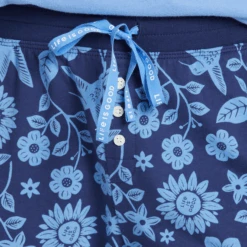 Women's Hummingbird Woodblock Pattern Snuggle Up Sleep Jogger 9 Women's Hummingbird Woodblock Pattern Snuggle Up Sleep Jogger -Clothes Style Shop Womens Hummingbird Woodblock Pattern Snuggle Up Sleep Jogger 99681 3 lg