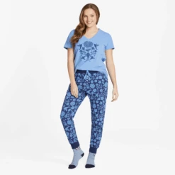 Women's Hummingbird Woodblock Pattern Snuggle Up Sleep Jogger 11 Women's Hummingbird Woodblock Pattern Snuggle Up Sleep Jogger -Clothes Style Shop Womens Hummingbird Woodblock Pattern Snuggle Up Sleep Jogger 99681 5 lg