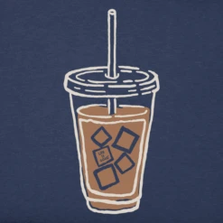 Women's Iced Coffee Sleeveless High-LowTank -Clothes Style Shop Womens Iced Coffee Sleeveless HighLow Crusher Tank 116624 2 lg