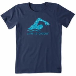 Women's Iridescent Swimmer Crusher-LITE Tee