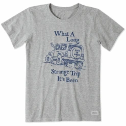 Women's Jake And Rocket Linear Strange Trip Short SleeveTee