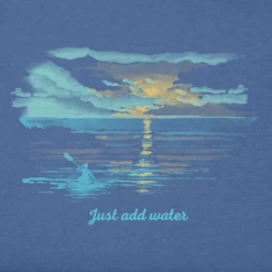 Women's Just Add Water Kayak Sunset Sleeveless High-LowTank -Clothes Style Shop Womens Just Add Water Kayak Sunset Sleeveless HighLow Crusher Tank 113701 2 lg