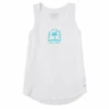 Women's Keep It Simple Palm Sleeveless High-Low Crusher Tank