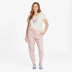 Women's Kindness Is Free Evaporating Heart Snuggle Up Relaxed Sleep Vee -Clothes Style Shop Womens Kindness is Free Evaporating Heart Snuggle Up Relaxed Sleep Vee 100727 4 lg