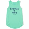 Women's Kindness Is Free Sleeveless High-LowTank