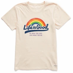 Women's LIG Ball Yard Script Rainbow Short SleeveTee