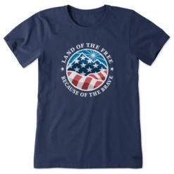 Women's Land Of The Free Americana CoinCrusher Tee