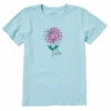 Women's Late Bloomer SunflowerCrusher Tee -Clothes Style Shop Womens Late Bloomer Sunflower Short Sleeve Crusher Tee 111945 1 lg