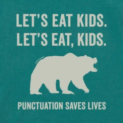 Women's Let's Eat, KidsCrusher Tee -Clothes Style Shop Womens Lets Eat Kids Short Sleeve Crusher Tee 97133 2 lg