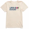 Women's Life Is Good 94 Retro Crusher-LITE Tee -Clothes Style Shop Womens Life is Good 94 Retro CrusherLITE Tee 82375 1 lg