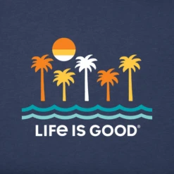 Women's Life Is Good Minimal Palms Sleeveless High-Low Crusher Tank -Clothes Style Shop Womens Life is Good Minimal Palms Sleeveless HighLow Crusher Tank 91565 2 lg