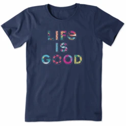 Women's Life Is Good Tropical Short SleeveTee