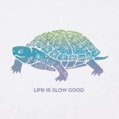 Women's Life Is Slow Good Turtle Sleeveless High-Low Crusher Tank -Clothes Style Shop Womens Life is Slow Good Turtle Sleeveless HighLow Crusher Tank 90609 2 lg