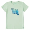 Women's Macro Micro ConchCrusher Tee -Clothes Style Shop Womens Macro Micro Conch Short Sleeve Crusher Tee 118280 1 lg