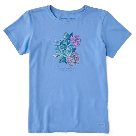 Women's Macro-Micro Ranunculus Short SleeveTee 3 Women's Macro-Micro Ranunculus Short SleeveTee