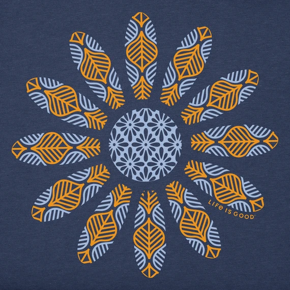 Women's Mandala Daisy Short SleeveVee 4 Women's Mandala Daisy Short SleeveVee - Image 2