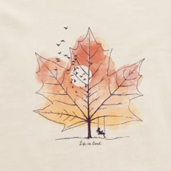 Women's Maple Swing Long Sleeve Crusher Tee -Clothes Style Shop Womens Maple Swing Long Sleeve Crusher Tee 111895 2 lg