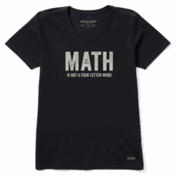 Women's Math Is Not A Four Letter Word Crusher Vee