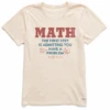 Women's Math Problem Short SleeveTee -Clothes Style Shop Womens Math Problem Short Sleeve CrusherLITE Tee 96799 1 lg