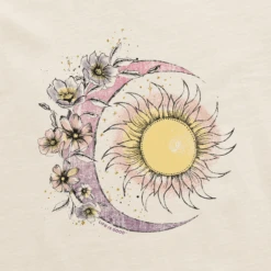 Women's Moon Flower Sleeveless High-LowTank -Clothes Style Shop Womens Moon Flower Sleeveless HighLow Crusher Tank 103088 2 lg