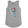 Women's More Love Flower Vase Doodle Sleeveless High-Low Crusher Tank