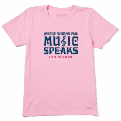 Women's Music Speaks Crusher Tee