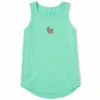 Women's Naive Rummy Sleeveless High-Low Crusher Tank