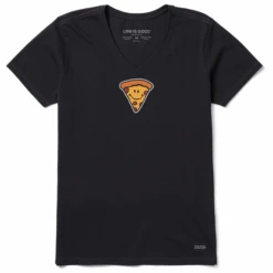 Women's Naive Smiley PizzaCrusher Vee