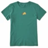 Women's Naive Smiley TacoCrusher Tee -Clothes Style Shop Womens Naive Smiley Taco Short Sleeve Crusher Tee 125491 1 lg