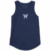 Women's Nordic Butterfly Sleeveless High-Low Crusher Tank