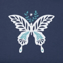 Women's Nordic Butterfly Sleeveless High-Low Crusher Tank -Clothes Style Shop Womens Nordic Butterfly Sleeveless HighLow Crusher Tank 119263 2 lg