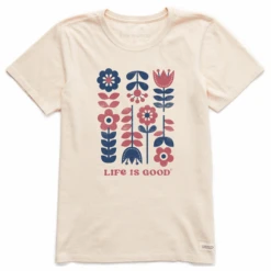 Women's Nordic Flag Flowers Short SleeveTee