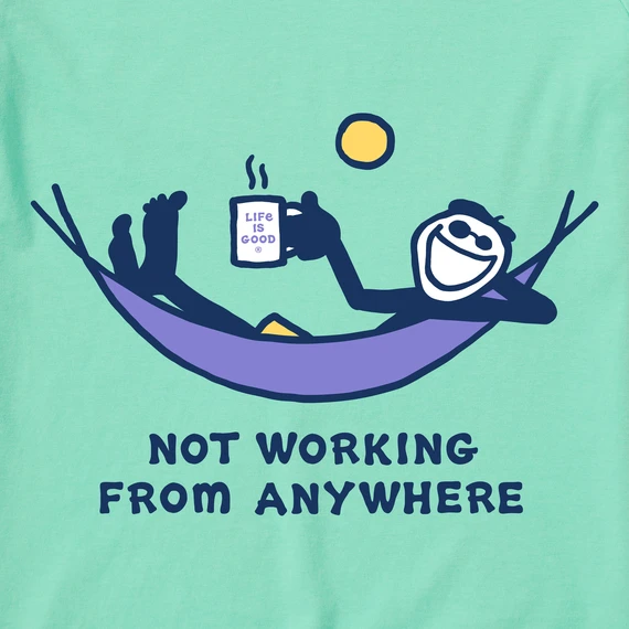 Women's Not Working Hammock Short SleeveTee 4 Women's Not Working Hammock Short SleeveTee - Image 2