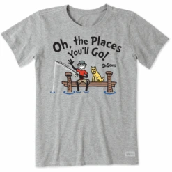 Women's Oh The Places Jake & Rocket Fish Short SleeveTee