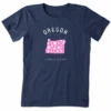 Women's Oregon Daisies Crusher Tee -Clothes Style Shop Womens Oregon Daisies Crusher Tee 85857 1 lg