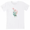 Women's Painted Flowers Short SleeveTee -Clothes Style Shop Womens Painted Flowers Short Sleeve CrusherLITE Tee 104134 1 lg