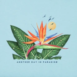 Women's Paradise Of Birds Sleeveless High-LowTank -Clothes Style Shop Womens Paradise of Birds Sleeveless HighLow CrusherLITE Tank 101939 2 lg