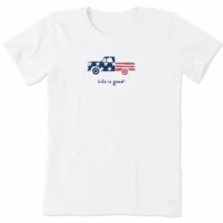 Women's Patriotic Truck Short SleeveTee