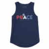 Women's Peace Americana Sleeveless High-Low Crusher Tank -Clothes Style Shop Womens Peace Americana Sleeveless HighLow Crusher Tank 88302 1 lg