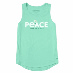 Women's Peace Daisies High-Low Crusher Tank