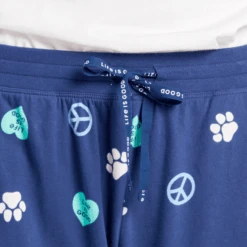 Women's Peace, Love, Dogs Snuggle Up Sleep Pant -Clothes Style Shop Womens Peace Love Dogs Snuggle Up Sleep Pant 66181 3 lg