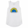 Women's Peace On Earth Sunflower Sleeveless High-Low Crusher Tank -Clothes Style Shop Womens Peace on Earth Sunflower Sleeveless HighLow Crusher Tank 101036 1 lg