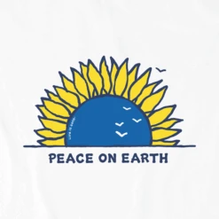 Women's Peace On Earth Sunflower Sleeveless High-Low Crusher Tank -Clothes Style Shop Womens Peace on Earth Sunflower Sleeveless HighLow Crusher Tank 101036 2 lg