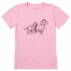 Women's Pen And Ink DachshundCrusher Tee