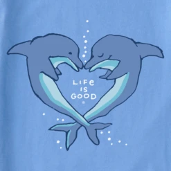 Women's Quirky Dolphin Wild Heart Sleeveless High-Low Crusher Tank -Clothes Style Shop Womens Quirky Dolphin Wild Heart Sleeveless HighLow CrusherLITE Tank 114404 2 lg